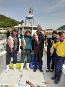 岡山遊漁船釣果【5月3日中潮】タイラバ釣果
